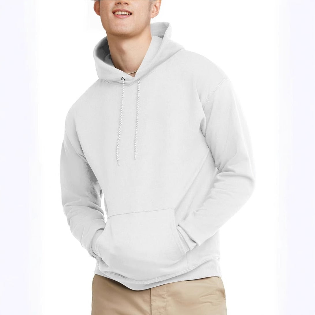 Men's Long Sleeve Hooded Sweater Coat