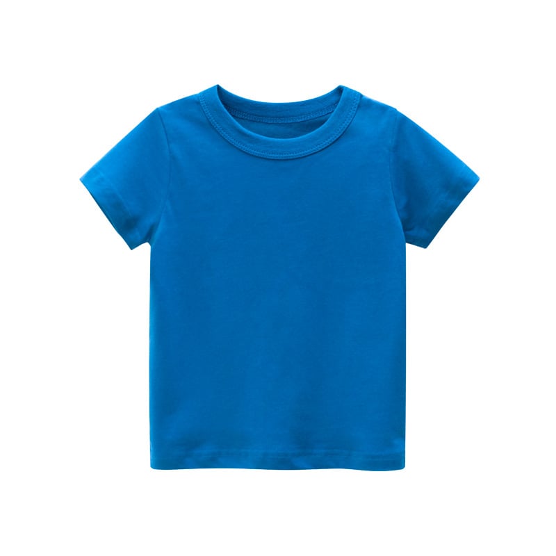 Solid Color Children's Clothes Without Patterns