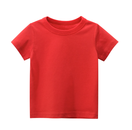 Solid Color Children's Clothes Without Patterns
