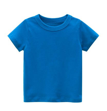 Solid Color Children's Clothes Without Patterns
