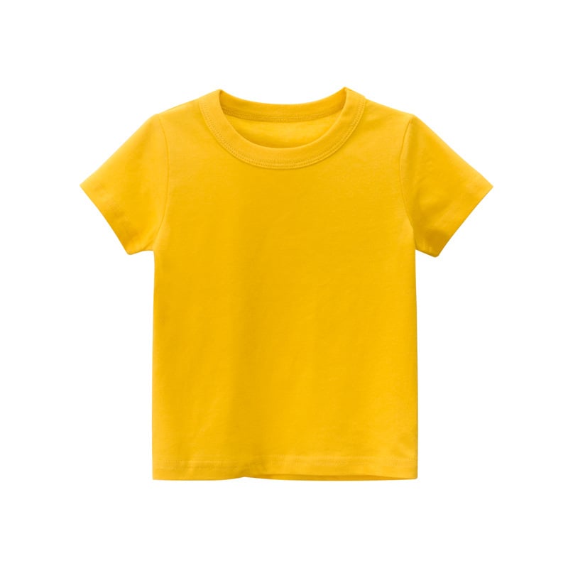 Solid Color Children's Clothes Without Patterns
