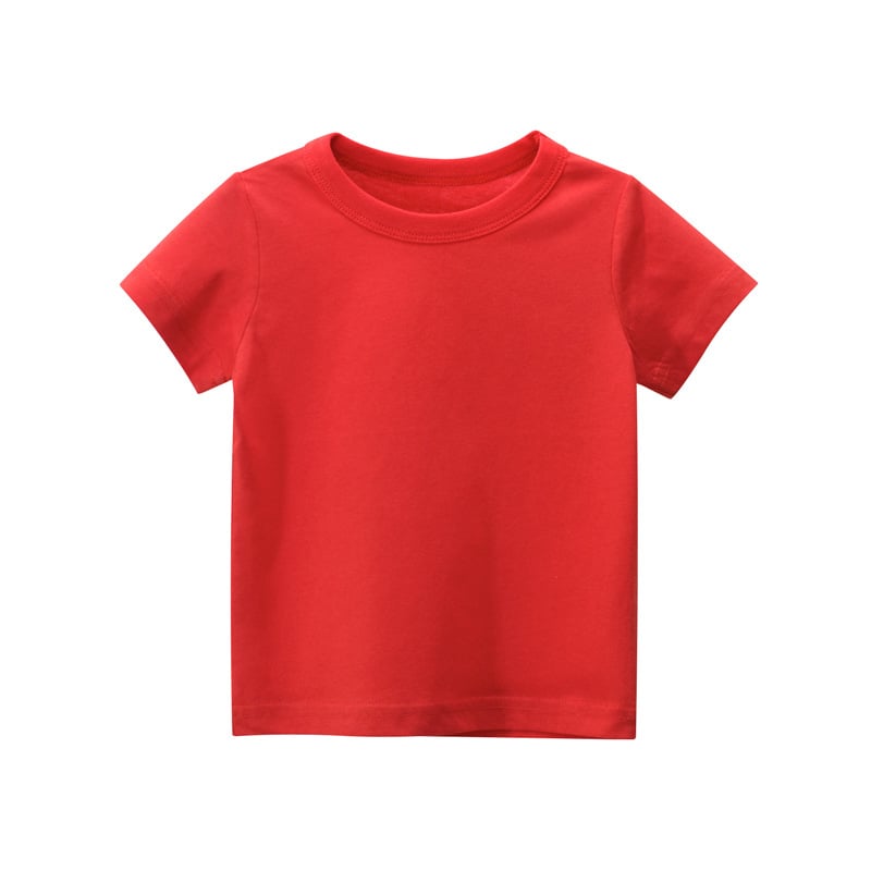 Solid Color Children's Clothes Without Patterns