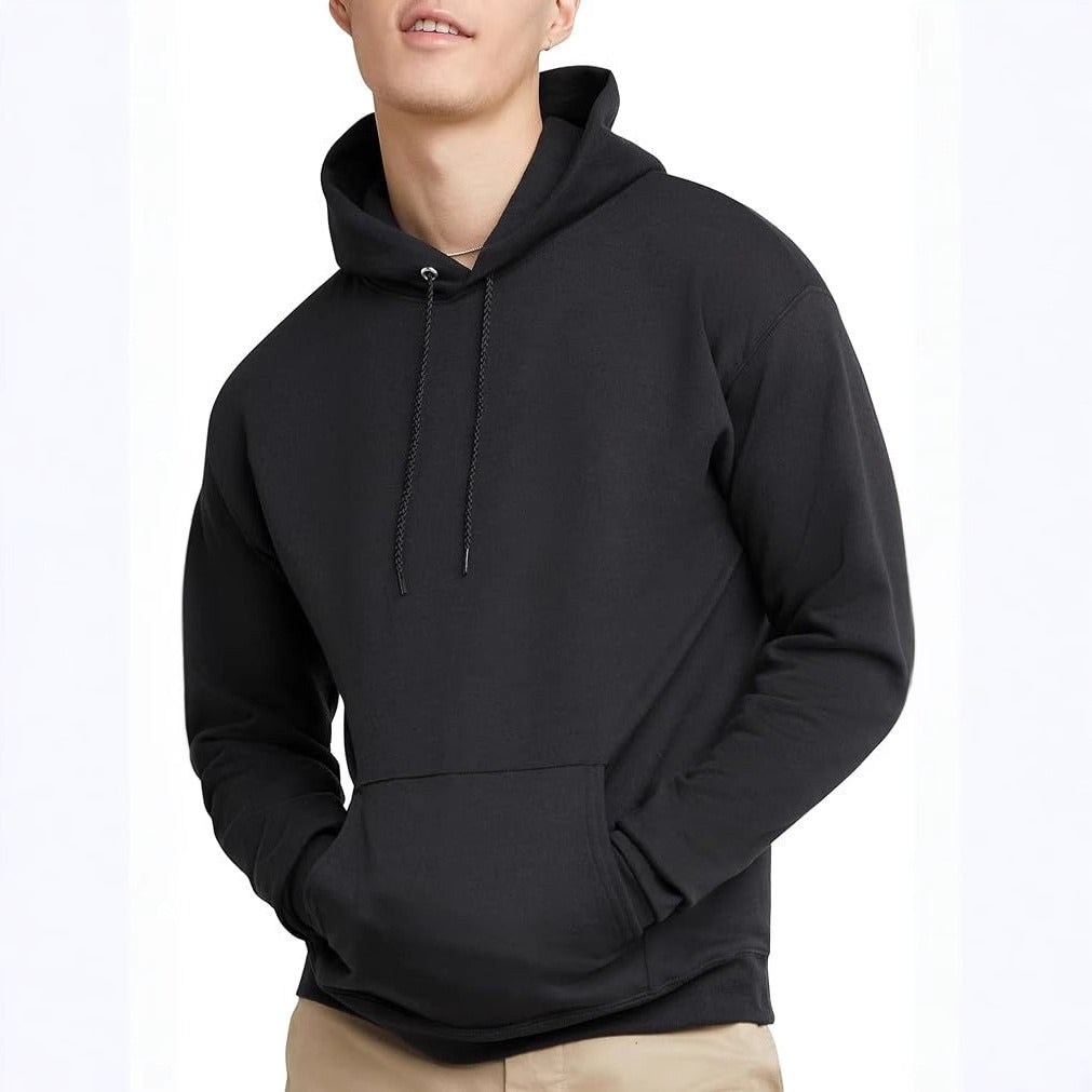 Men's Long Sleeve Hooded Sweater Coat