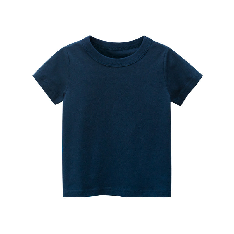 Solid Color Children's Clothes Without Patterns